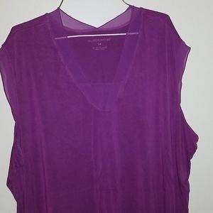 Purple sleeveless top